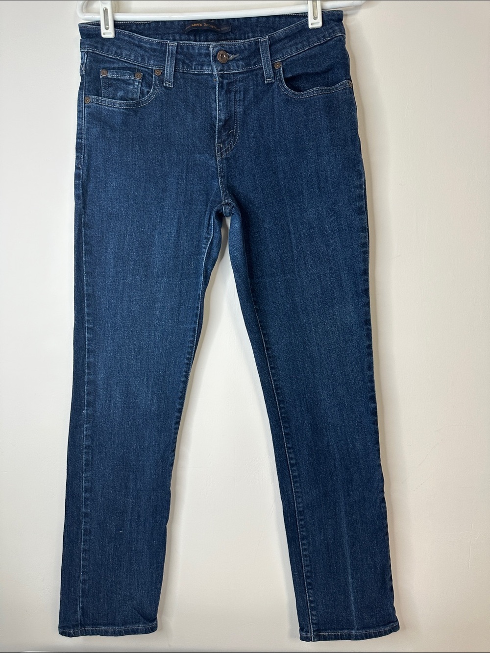 Levi's Women's Skinny Jeans — Dark Blue Stretch Denim Classic Mid rise